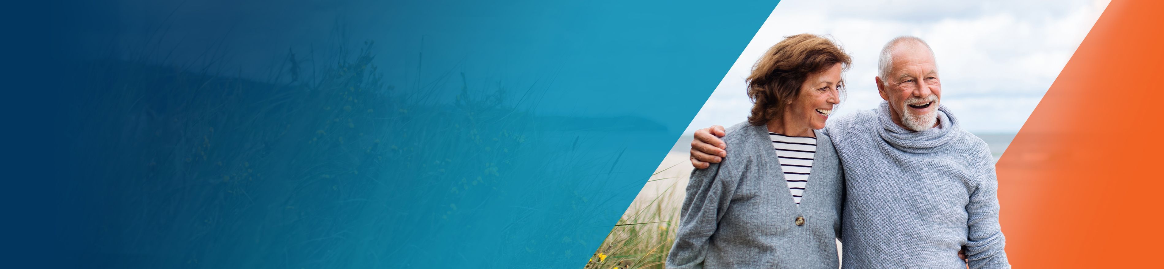 Potential OPDIVO® (nivolumab) user walking with his wife.