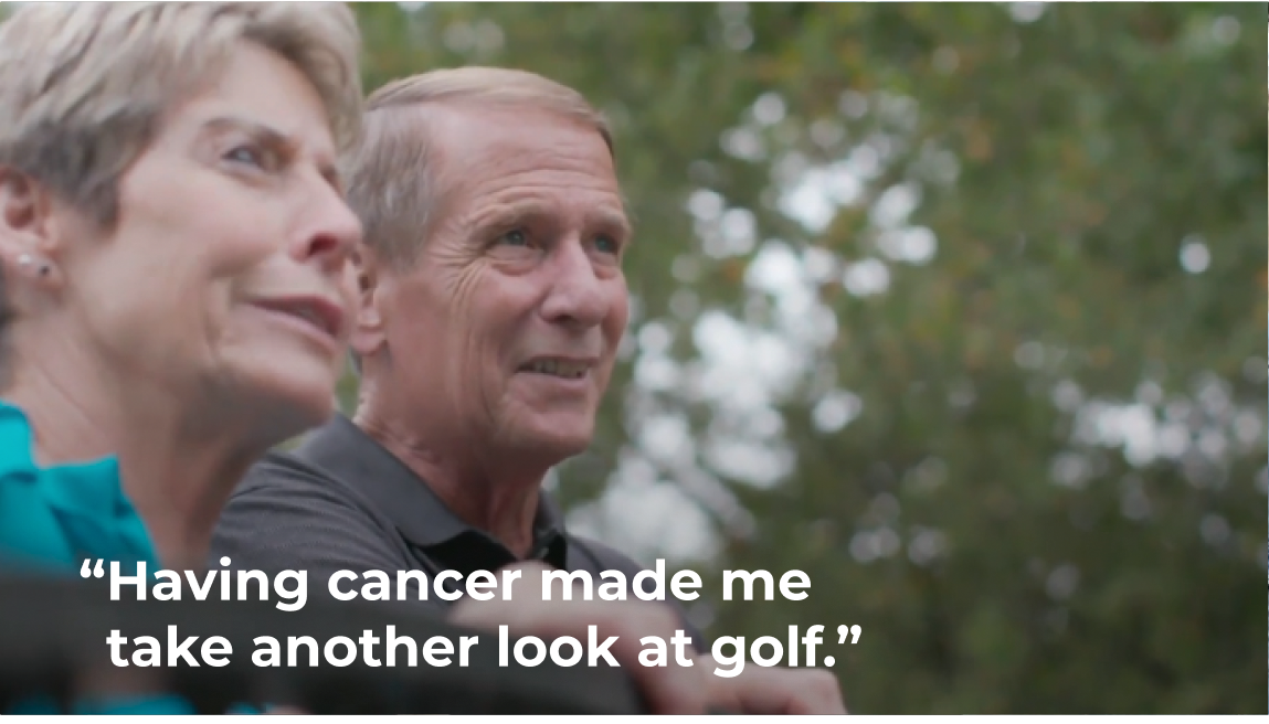 John, a husband, father, and passionate golfer, shares his experience with OPDIVO® (nivolumab) for previously treated NSCLC.
